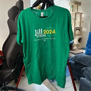 Jill Stein 2024 Short Sleeve Graphic T-Shirt in Green